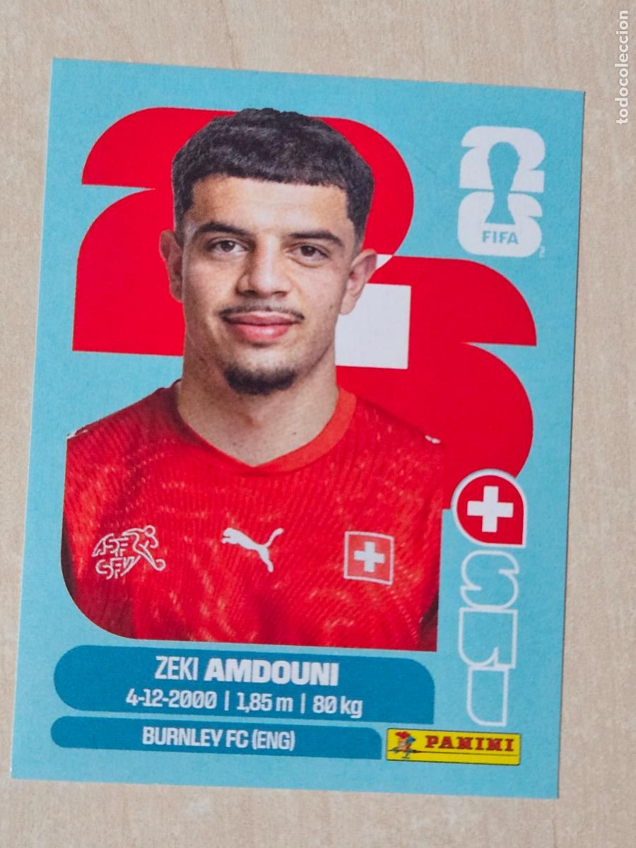 Cromos de f&uacute;tbol: CROMO SUI20 SUI 20 - AMDOUNI SUIZA - MUNDIAL FIFA WORLD CUP 2026 STICKER PANINI SIN PEGAR