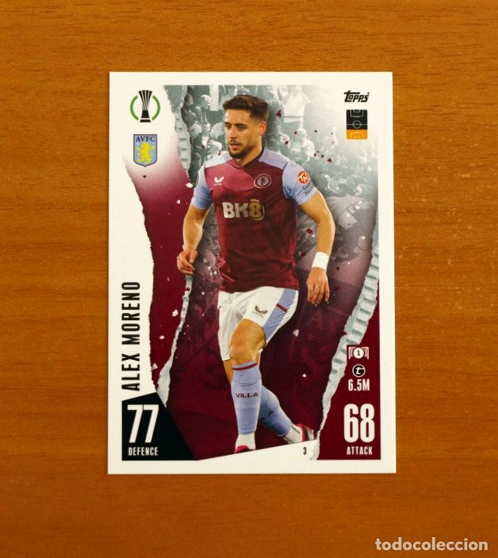Cromos de f&uacute;tbol: Aston Villa - N&ordm; 3 Alex Moreno - Topps Match Attax Trading Card Game 2023-2024-23-24