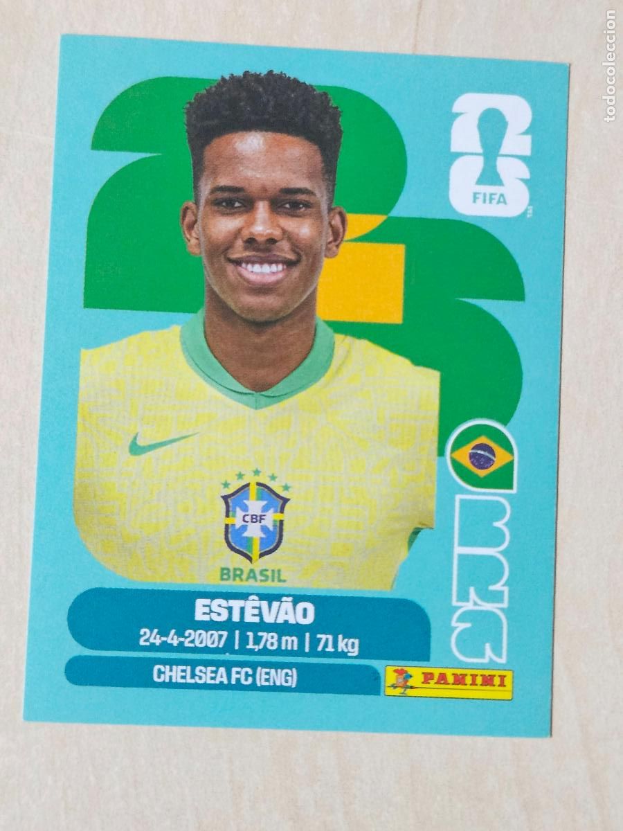 Cromos de f&uacute;tbol: CROMO BRA20 BRA 20 - ESTEBAO BRASIL - MUNDIAL FIFA WORLD CUP 2026 STICKER PANINI SIN PEGAR
