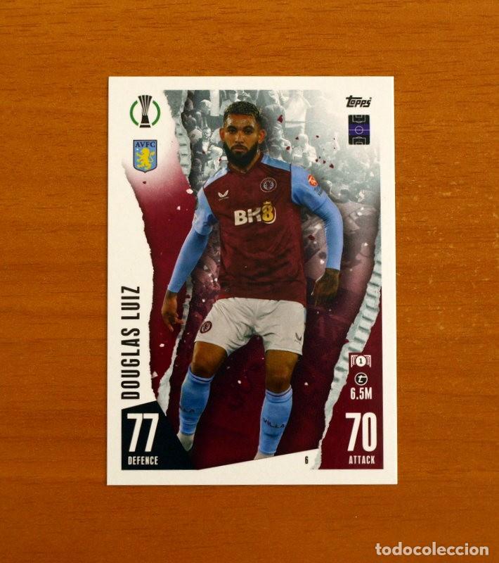 Cromos de f&uacute;tbol: Aston Villa - N&ordm; 6 Douglas Luiz - Topps Match Attax Trading Card Game 2023-2024-23-24