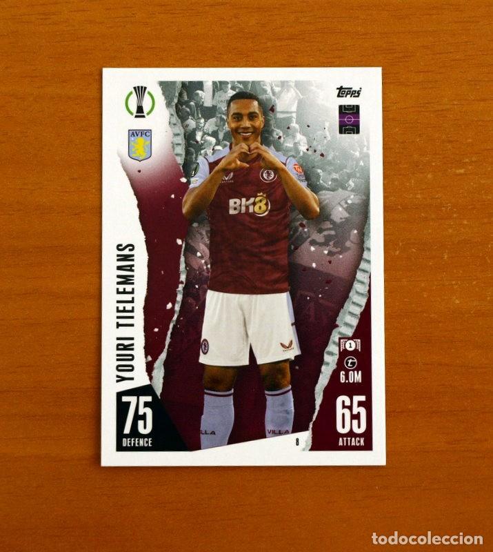 Cromos de f&uacute;tbol: Aston Villa - N&ordm; 8 Youri Tielemans - Topps Match Attax Trading Card Game 2023-2024-23-24
