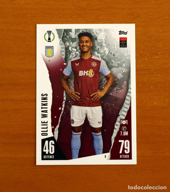 Figurine di Calcio: Aston Villa - N&ordm; 9 Ollie Watkins - Topps Match Attax Trading Card Game 2023-2024-23-24