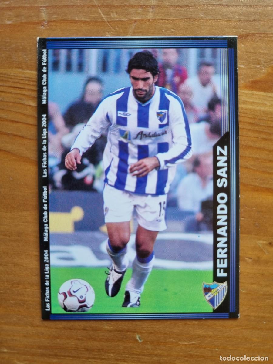 Figurine di Calcio: 331 FERNANDO SANZ (M&aacute;laga CF). Las Fichas de la Liga 2003 2004 03 04 (Mundicromo)