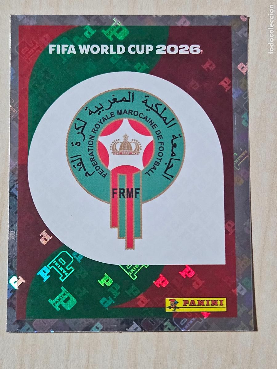 Figurine di Calcio: CROMO MAR1 MAR 1 - ESCUDO MARRUECOS - MUNDIAL FIFA WORLD CUP 2026 STICKER PANINI SIN PEGAR