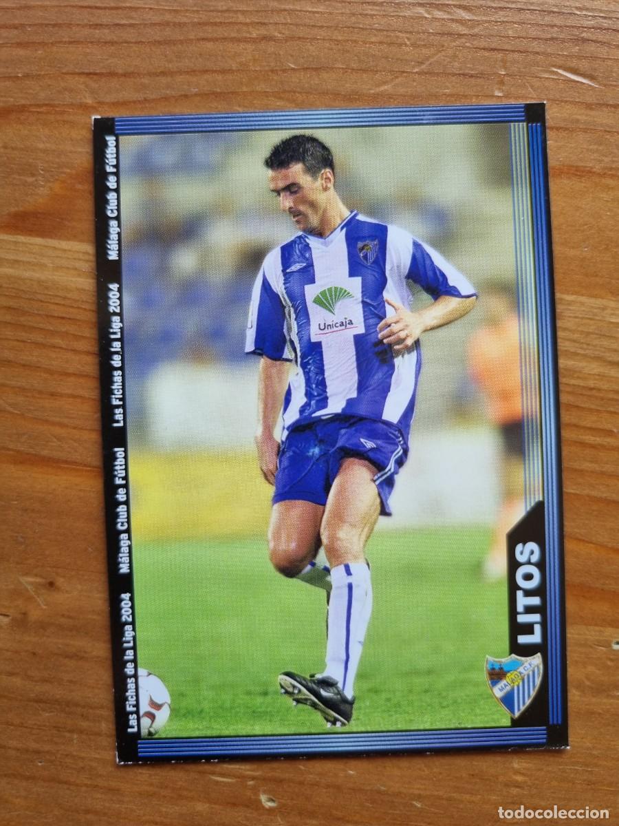 Figurine di Calcio: 332 LITOS (M&aacute;laga CF). Las Fichas de la Liga 2003 2004 03 04 (Mundicromo)