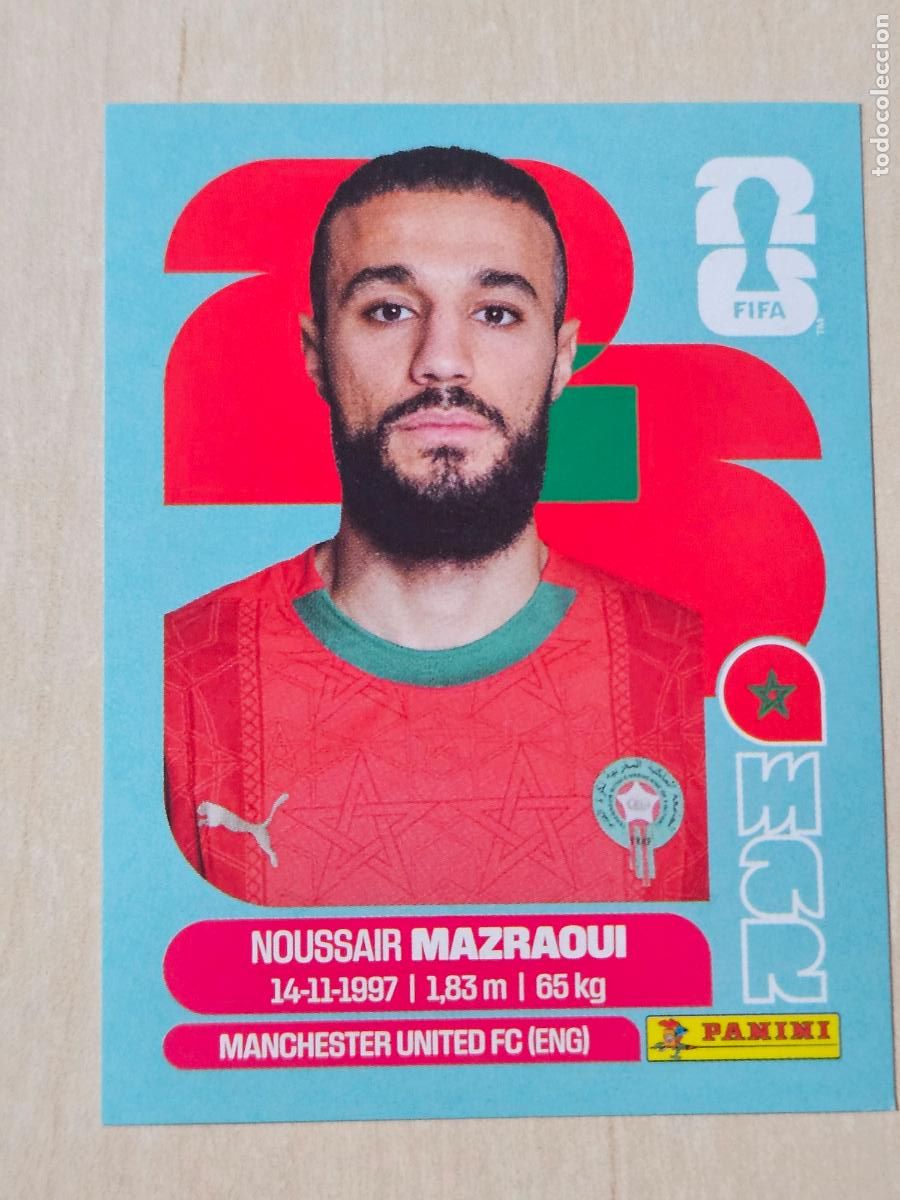 Figurine di Calcio: CROMO MAR5 MAR 5 - MAZRAOUI MARRUECOS - MUNDIAL FIFA WORLD CUP 2026 STICKER PANINI SIN PEGAR