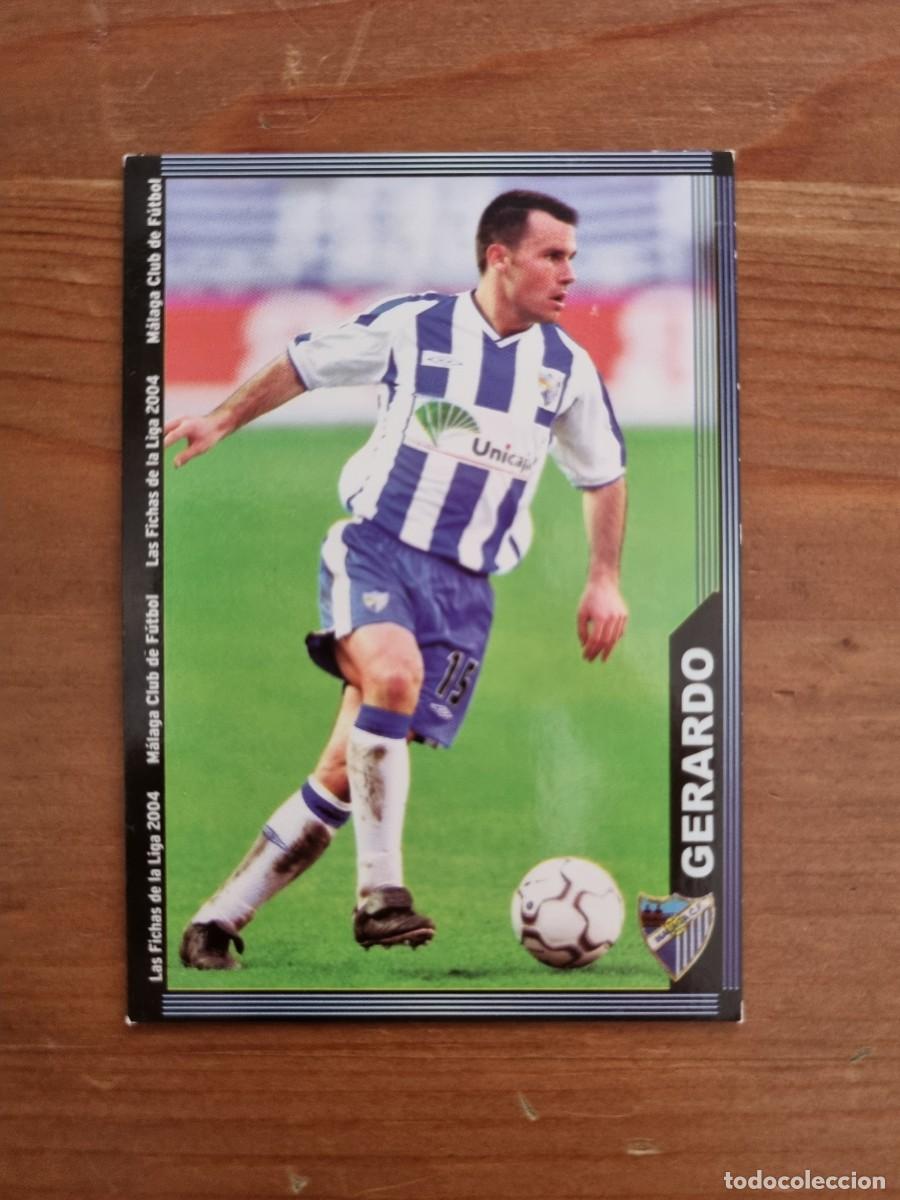 Figurine di Calcio: 335 GERARDO (M&aacute;laga CF). Las Fichas de la Liga 2003 2004 03 04 (Mundicromo)