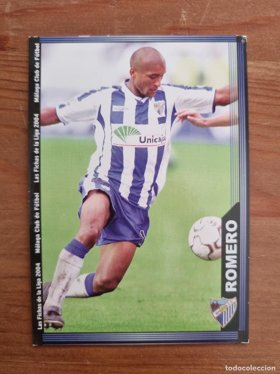 Fu&szlig;ball-Sticker: 338 ROMERO (M&aacute;laga CF). Las Fichas de la Liga 2003 2004 03 04 (Mundicromo)