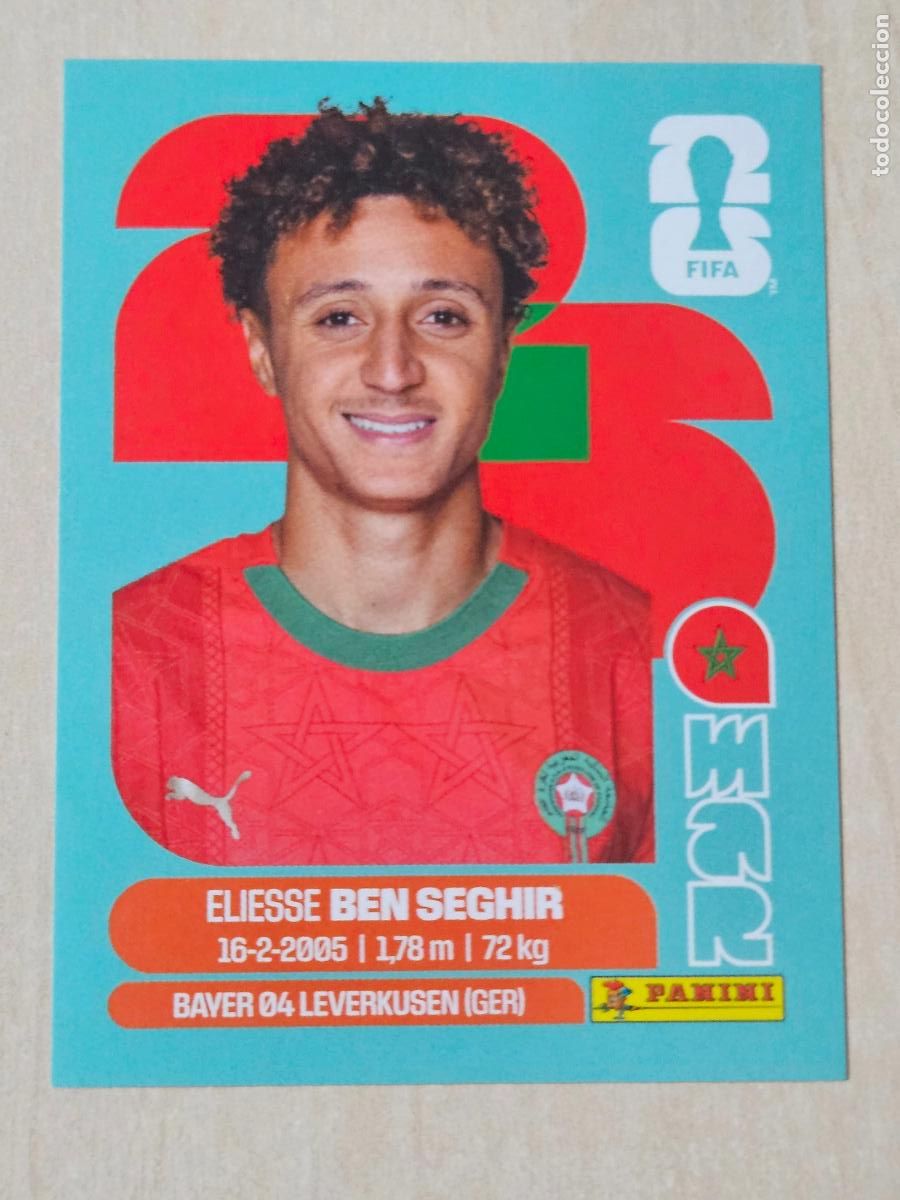 Fu&szlig;ball-Sticker: CROMO MAR12 MAR 12 - BEN SEGHIR MARRUECOS - MUNDIAL FIFA WORLD CUP 2026 STICKER PANINI SIN PEGAR