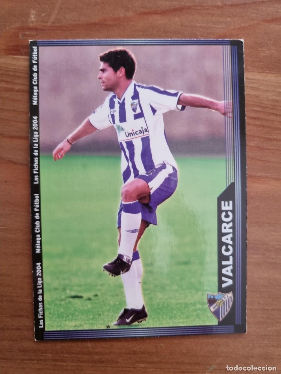 Fu&szlig;ball-Sticker: 340 VALCARCE (M&aacute;laga CF). Las Fichas de la Liga 2003 2004 03 04 (Mundicromo)