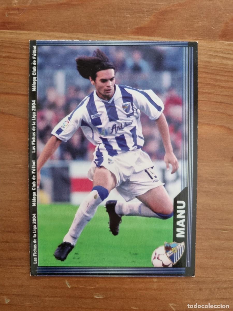 Cromos de f&uacute;tbol: 341 MANU S&Aacute;NCHEZ (M&aacute;laga CF). Las Fichas de la Liga 2003 2004 03 04 (Mundicromo)