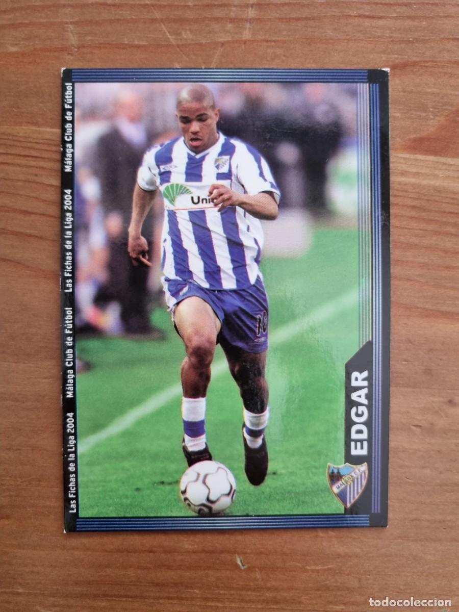 Cromos de f&uacute;tbol: 342 EDGAR (M&aacute;laga CF). Las Fichas de la Liga 2003 2004 03 04 (Mundicromo)