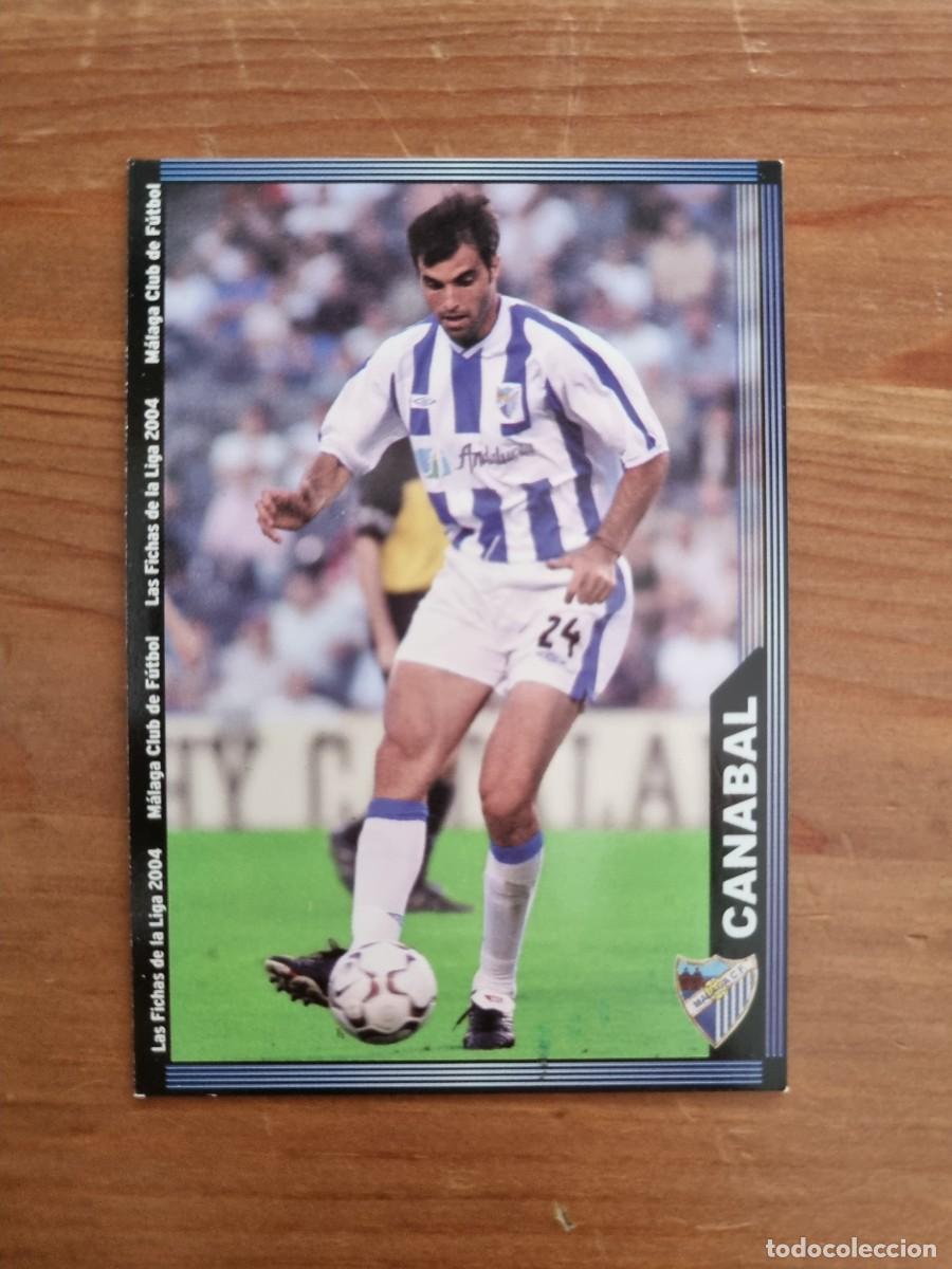 Cromos de f&uacute;tbol: 345 CANABAL (M&aacute;laga CF). Las Fichas de la Liga 2003 2004 03 04 (Mundicromo)