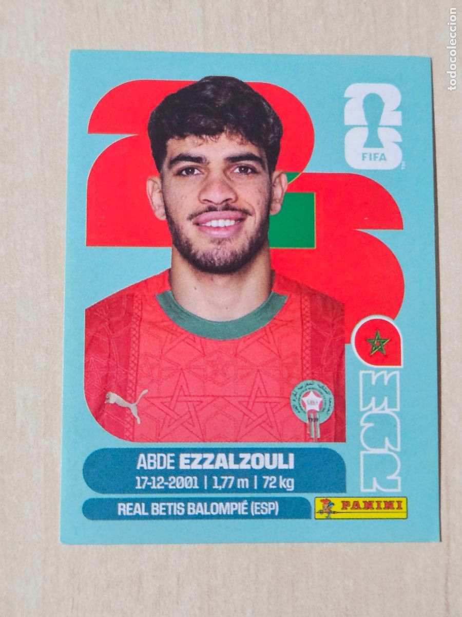 Cromos de f&uacute;tbol: CROMO MAR17 MAR 17 ABDE EZZALZOULI MARRUECOS - MUNDIAL FIFA WORLD CUP 2026 STICKER PANINI SIN PEGAR