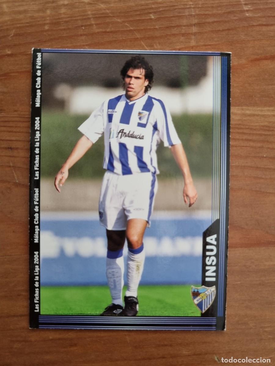 Cromos de f&uacute;tbol: 346 INSUA (M&aacute;laga CF). Las Fichas de la Liga 2003 2004 03 04 (Mundicromo)