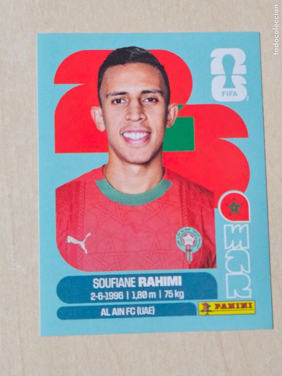 Cromos de f&uacute;tbol: CROMO MAR18 MAR 18 - RAHIMI MARRUECOS - MUNDIAL FIFA WORLD CUP 2026 STICKER PANINI SIN PEGAR