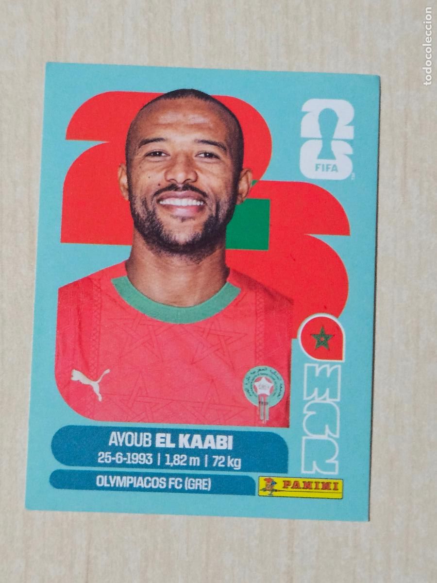Cromos de f&uacute;tbol: CROMO MAR20 MAR 20 - EL KAABI MARRUECOS - MUNDIAL FIFA WORLD CUP 2026 STICKER PANINI SIN PEGAR