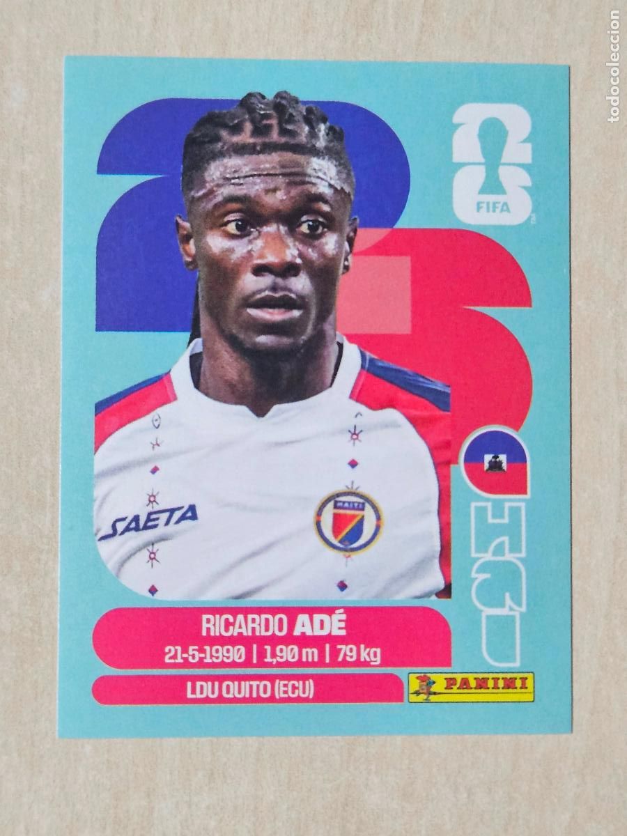 Cromos de f&uacute;tbol: CROMO HAI6 HAI 6 - RICARDO ADE HAITI - MUNDIAL FIFA WORLD CUP 2026 STICKER PANINI SIN PEGAR