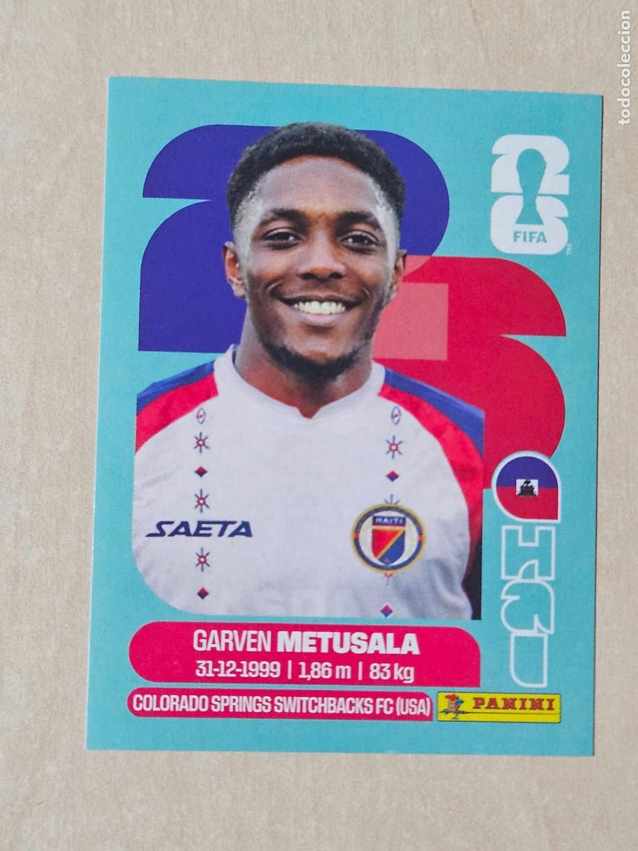 Football Stickers: CROMO HAI8 HAI 8 - METUSALA HAITI - MUNDIAL FIFA WORLD CUP 2026 STICKER PANINI SIN PEGAR