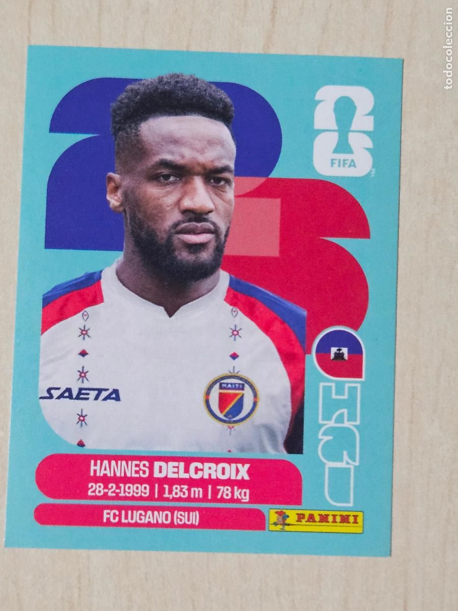 Cartes &agrave; collectionner de Football: CROMO HAI9 HAI 9 - DELCROIX HAITI - MUNDIAL FIFA WORLD CUP 2026 STICKER PANINI SIN PEGAR
