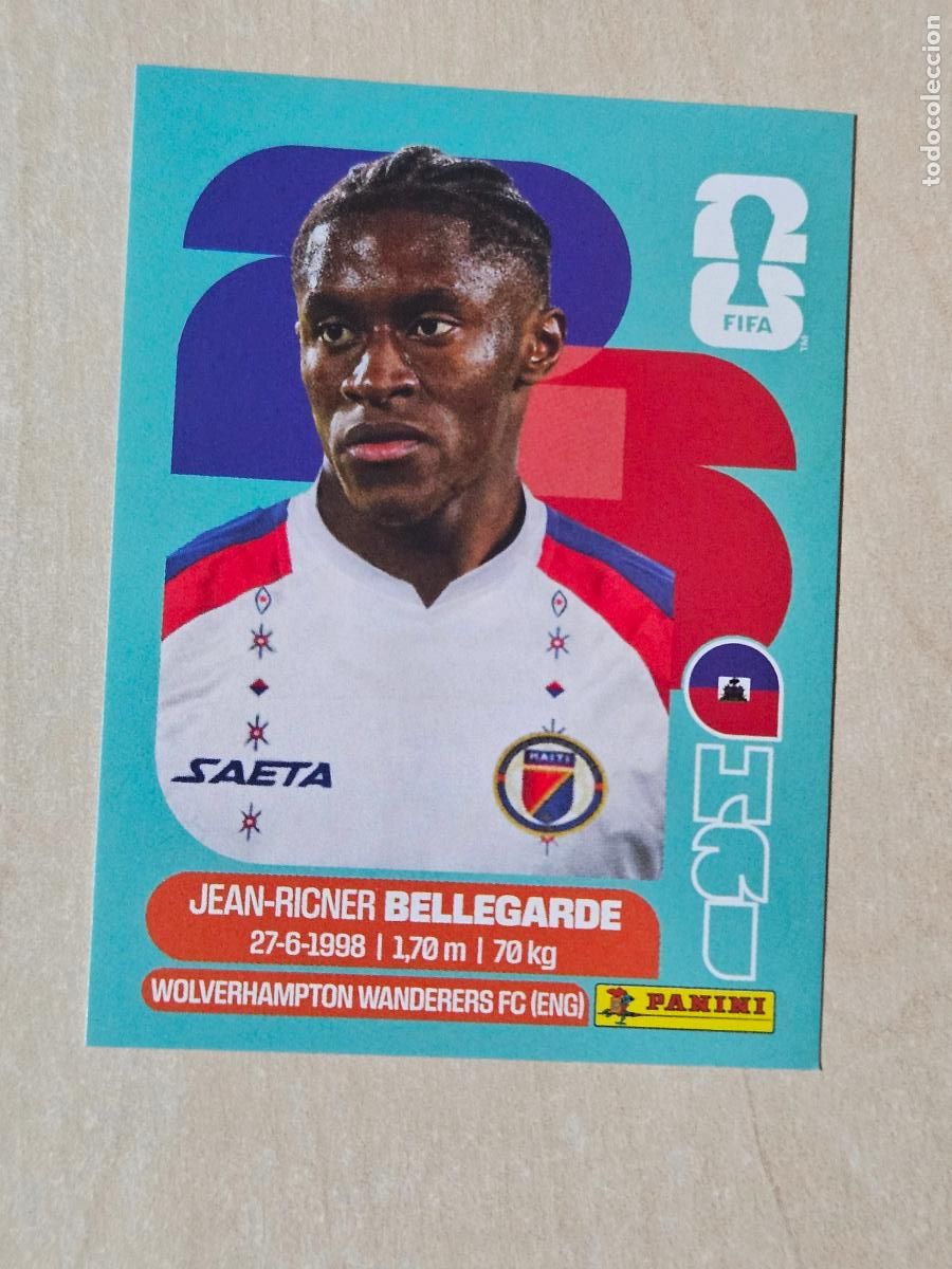 Cromos de f&uacute;tbol: CROMO HAI12 HAI 12 - BELLEGARDE HAITI - MUNDIAL FIFA WORLD CUP 2026 STICKER PANINI SIN PEGAR