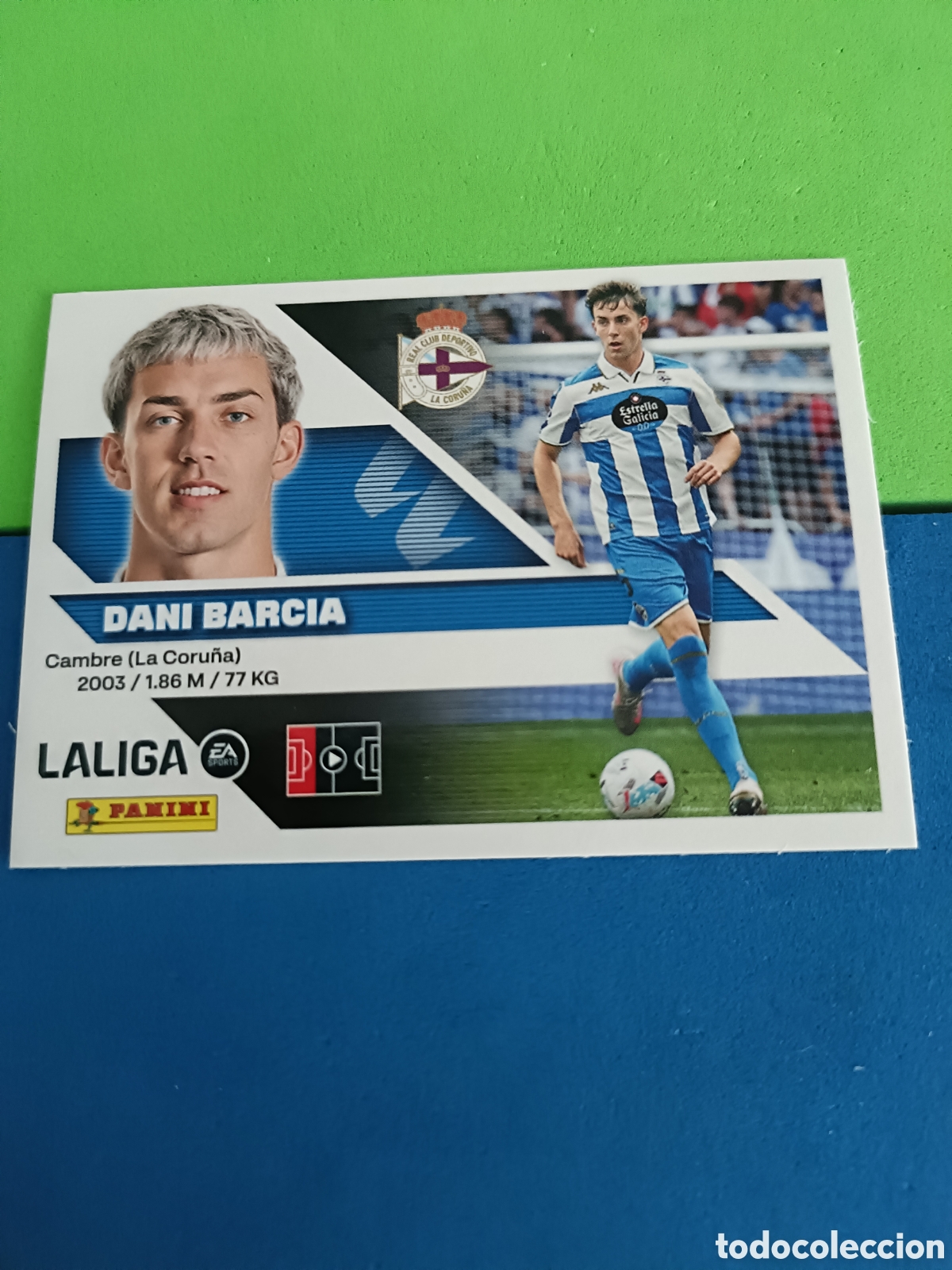 Cromos de f&uacute;tbol: Panini cromos stickers Liga este 2026 2027 26 27 - Deportivo Coru&ntilde;a 8 Dani Barcia