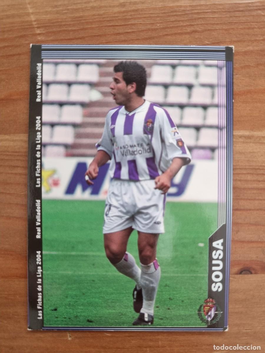 Cromos de f&uacute;tbol: 361 SOUSA (Real Valladolid). Las Fichas de la Liga 2003 2004 03 04 (Mundicromo)