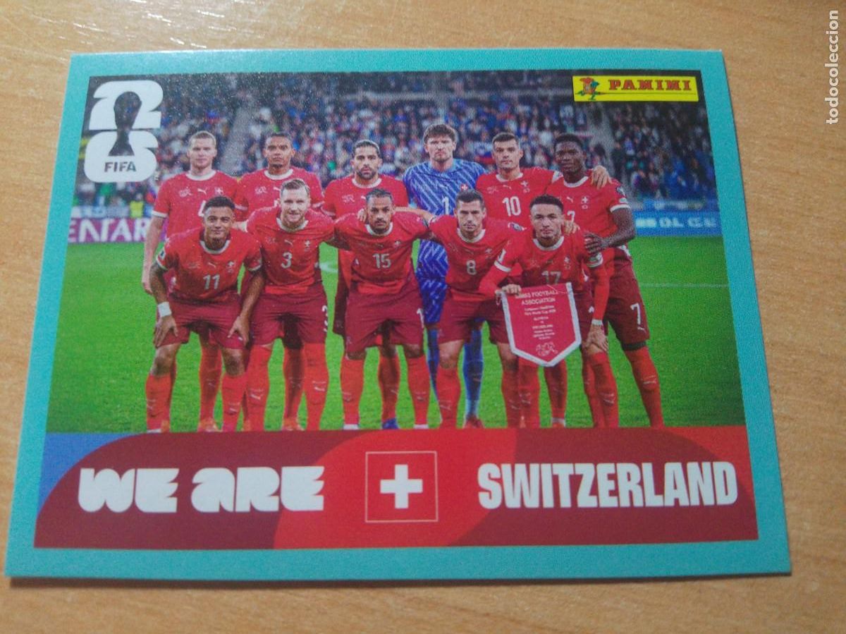 Cromos de f&uacute;tbol: SUI 13 PLANTILLA SUIZA MUNDIAL FIFA WORLD CUP 2026 26 PANINI STICKERS NUEVO