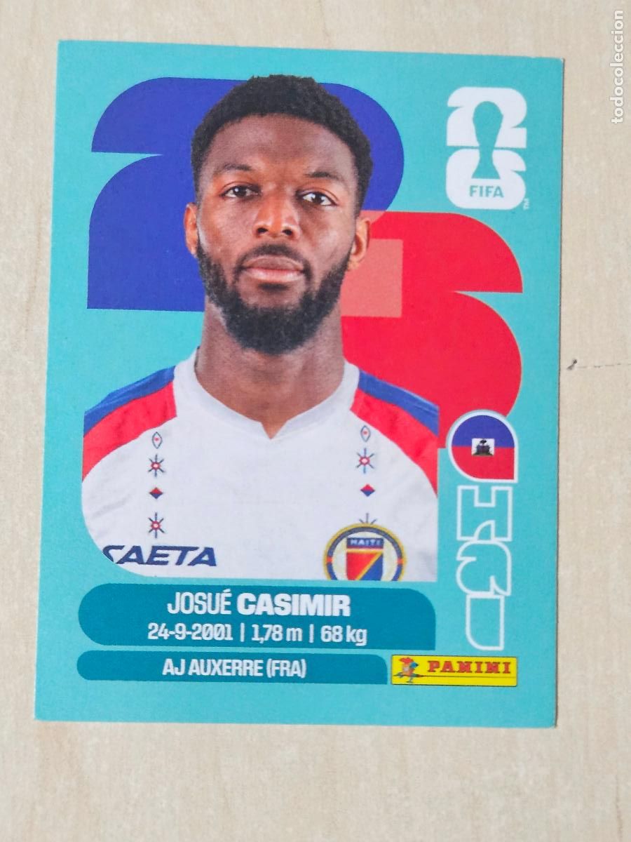 Cromos de f&uacute;tbol: CROMO HAI16 HAI 16 - CASIMIR HAITI - MUNDIAL FIFA WORLD CUP 2026 STICKER PANINI SIN PEGAR