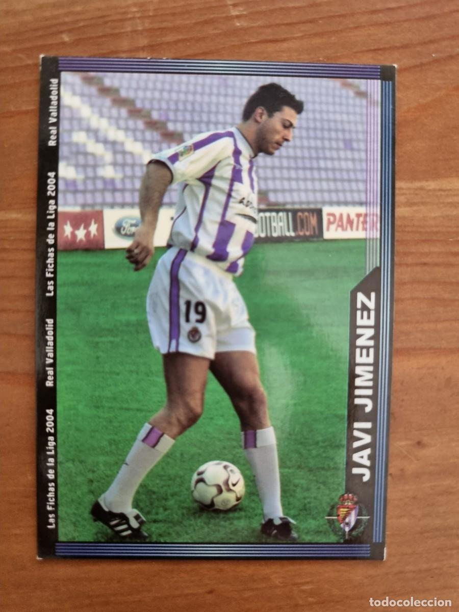 Cromos de f&uacute;tbol: 367 JAVI JIM&Eacute;NEZ (Real Valladolid). Las Fichas de la Liga 2003 2004 03 04 (Mundicromo)