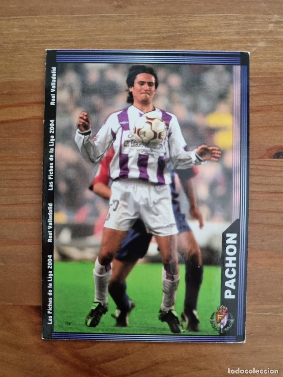 Cromos de f&uacute;tbol: 368 PACH&Oacute;N (Real Valladolid). Las Fichas de la Liga 2003 2004 03 04 (Mundicromo)