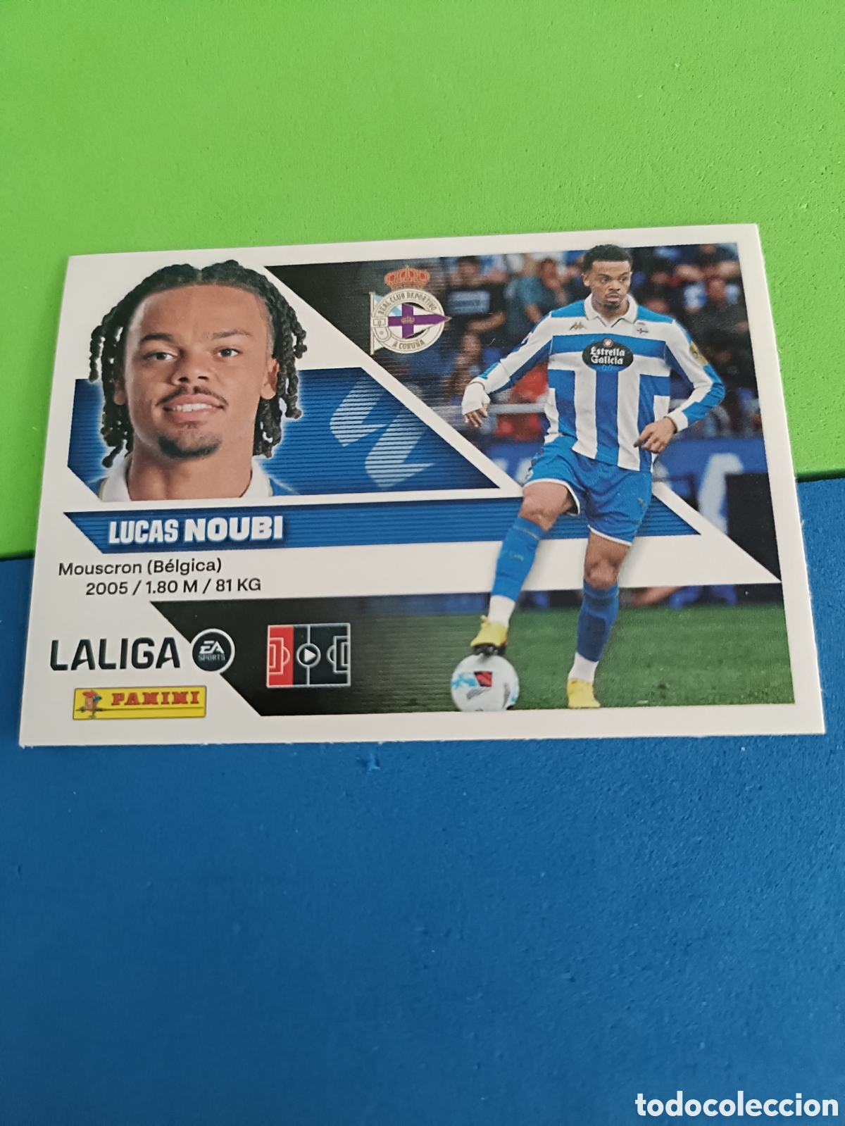 Cromos de f&uacute;tbol: Panini cromos stickers Liga este 2026 2027 26 27 - Deportivo Coru&ntilde;a 7 Noubi