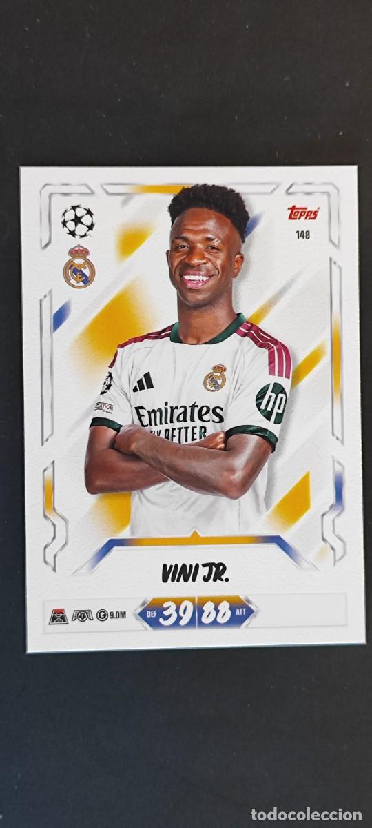 Cromos de f&uacute;tbol: 20 ANIVERSARIO MATCH ATTAX 26/27 CARD BASIC VINI JR REAL MADRID # 148 TOPPS