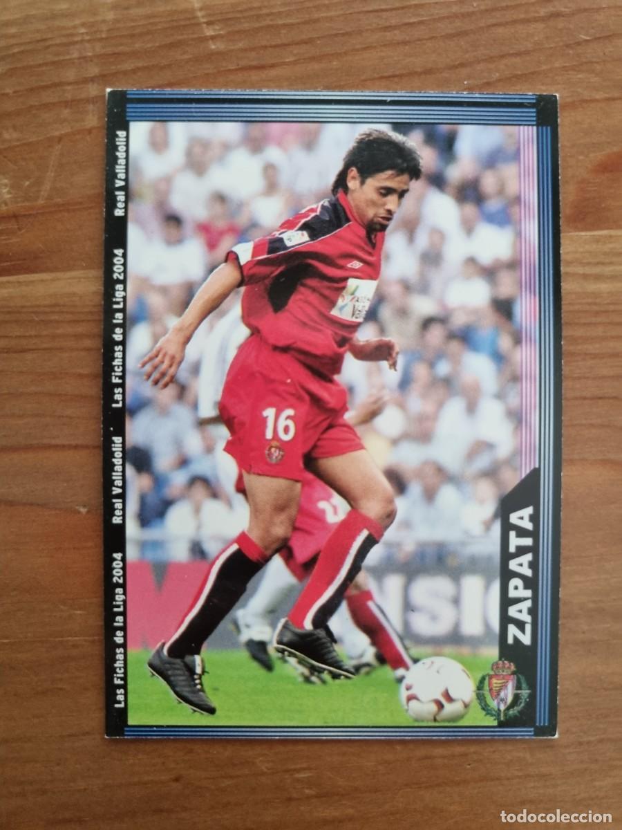 Cromos de f&uacute;tbol: 372 ZAPATA (Real Valladolid). Las Fichas de la Liga 2003 2004 03 04 (Mundicromo)