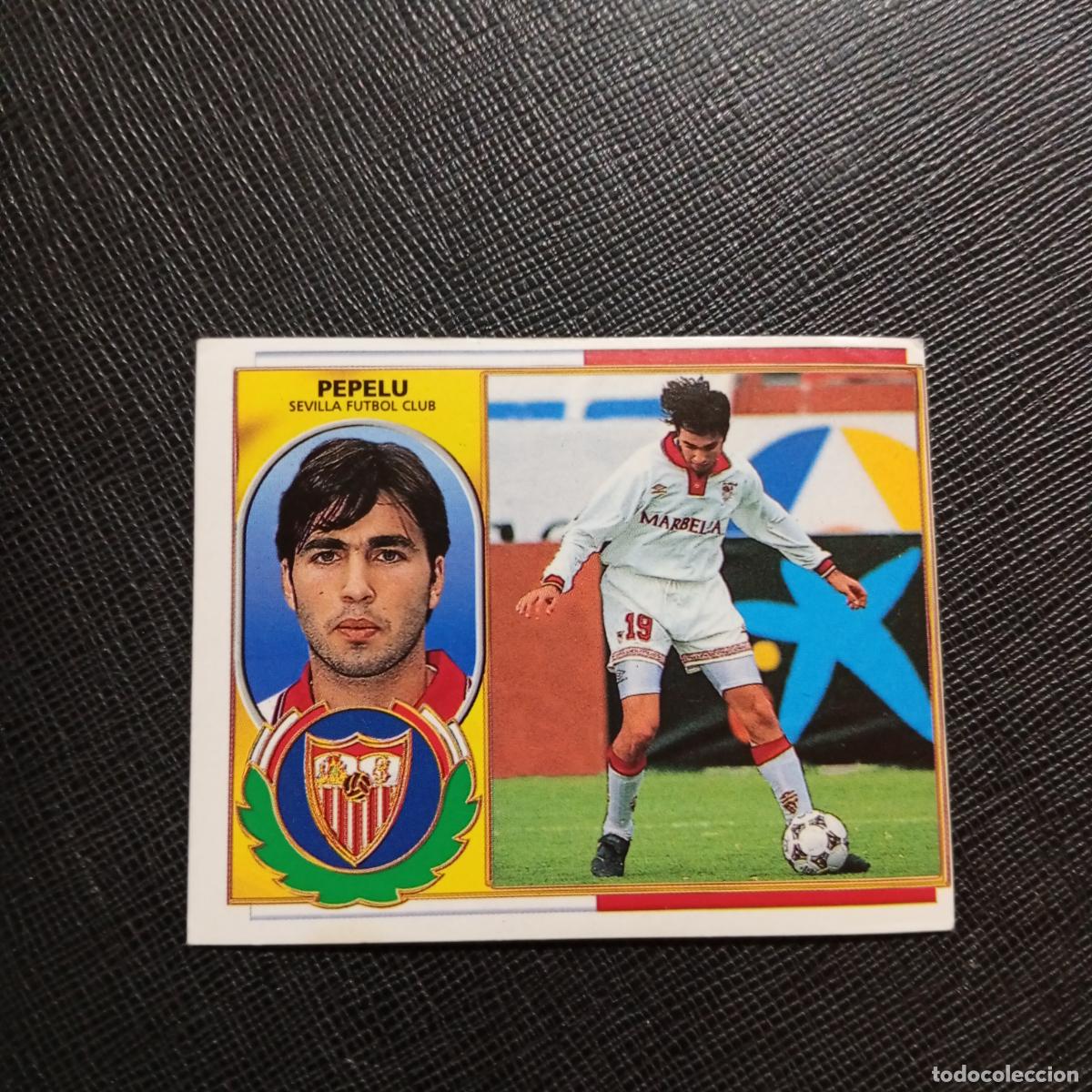 Cromos de f&uacute;tbol: PEPELU SEVILLA ESTE 96 97 CROMO FUTBOL 1996 1997 LIGA - SIN PEGAR - A75 PG633