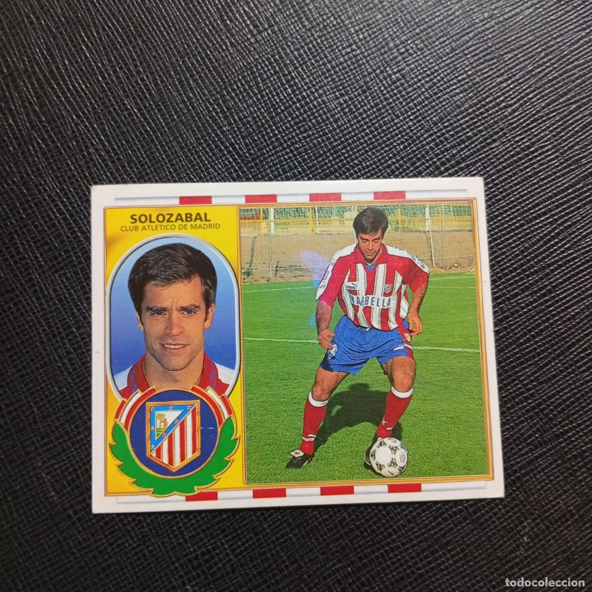 Cromos de f&uacute;tbol: SOLOZABAL AT MADRID ESTE 96 97 CROMO FUTBOL 1996 1997 LIGA - SIN PEGAR - A75 PG642