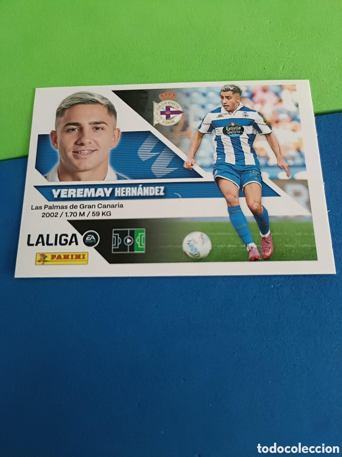 Cromos de f&uacute;tbol: Panini cromos stickers Liga este 2026 2027 26 27 - Deportivo Coru&ntilde;a 18 Yeremay