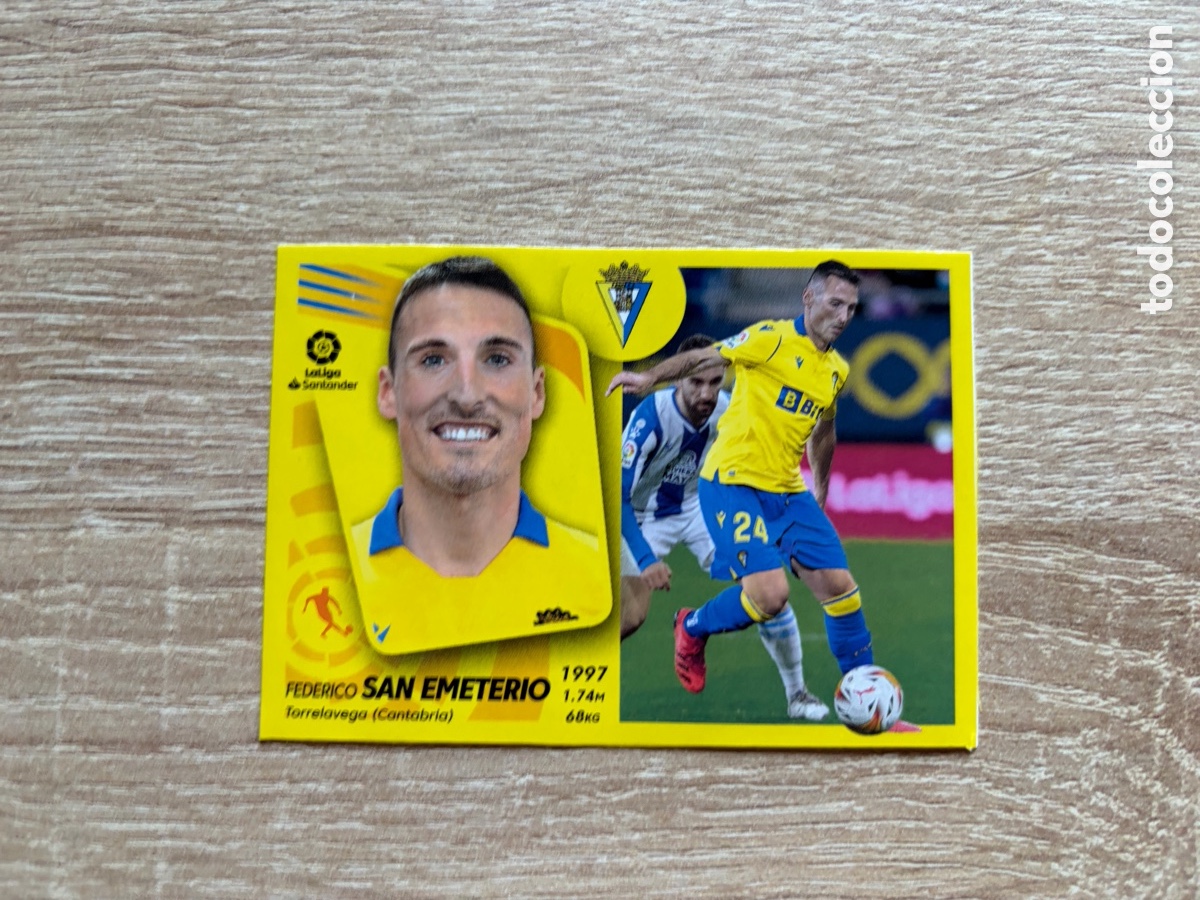 Cromos de f&uacute;tbol: 13 SAN EMETERIO LIGA ESTE EDICIONES ESTE 2021 2022 21 22 C&Aacute;DIZ CF MERCADO DE INVIERNO ACTUALIZACI&Oacute;N