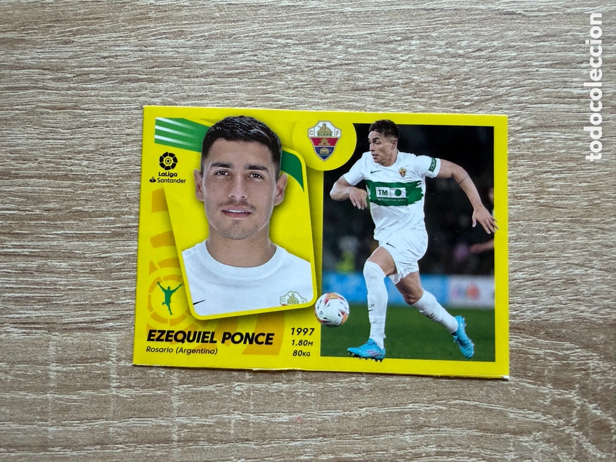 Football Stickers: 18 PONCE LIGA ESTE EDICIONES ESTE 2021 2022 21 22 ELCHE CF MERCADO DE INVIERNO ACTUALIZACI&Oacute;N