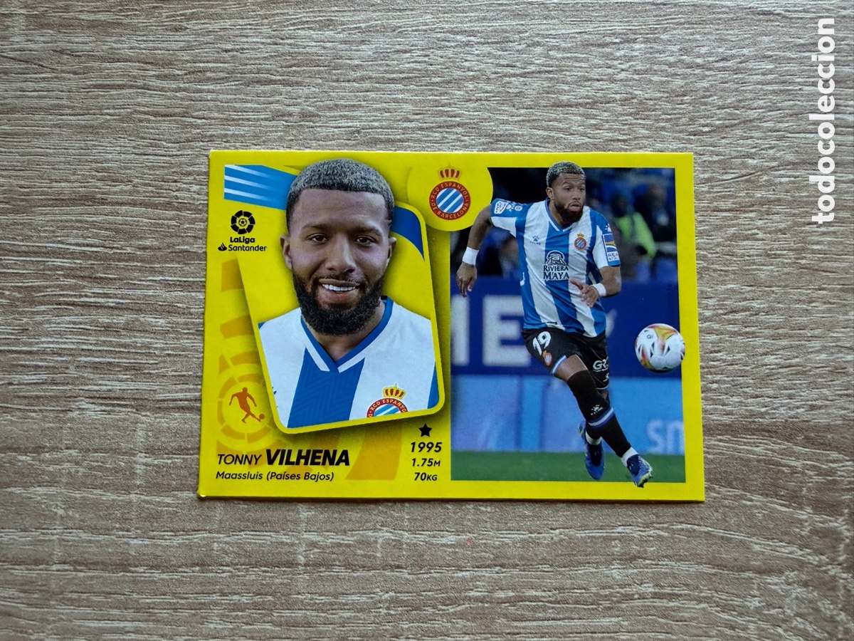 Football Stickers: 19 VILHENA LIGA ESTE EDICIONES ESTE 2021 2022 21 22 RCD ESPANYOL MERCADO DE INVIERNO ACTUALIZACI&Oacute;N