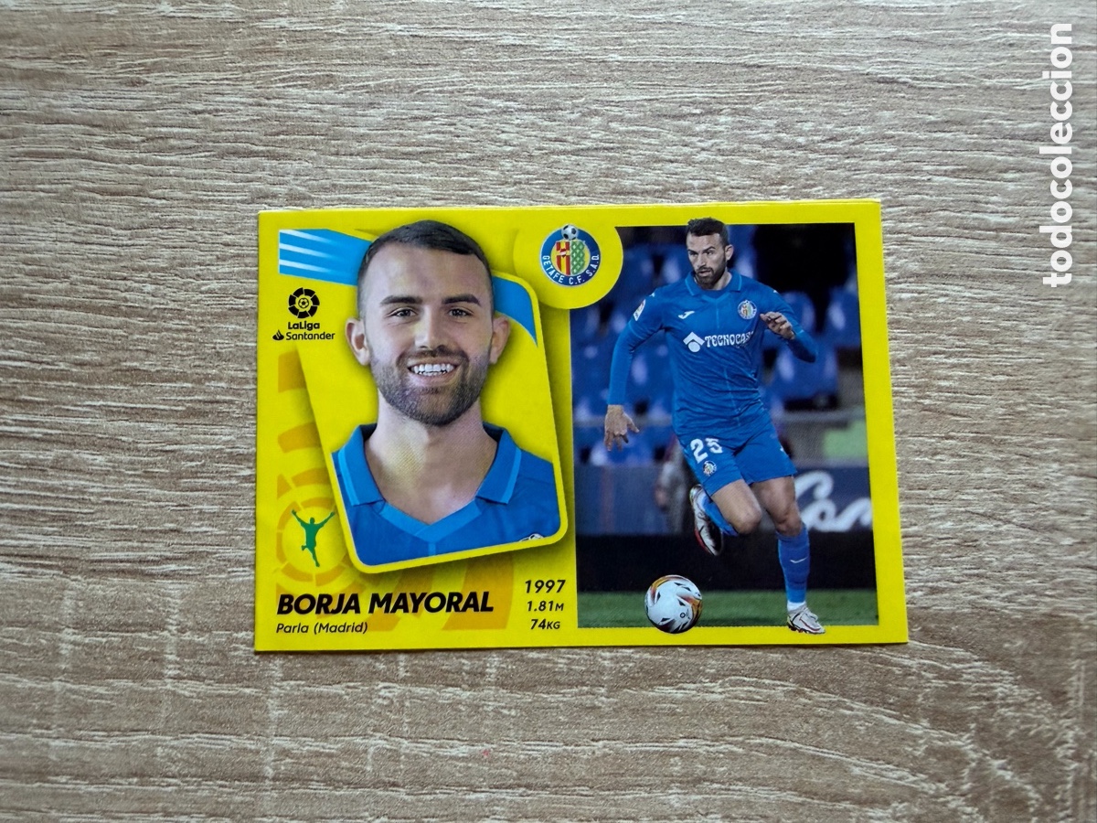 Football Stickers: 23 BORJA MAYORAL LIGA ESTE EDICIONES ESTE 2021 2022 21 22 GETAFE CF MERCADO DE INVIERNO