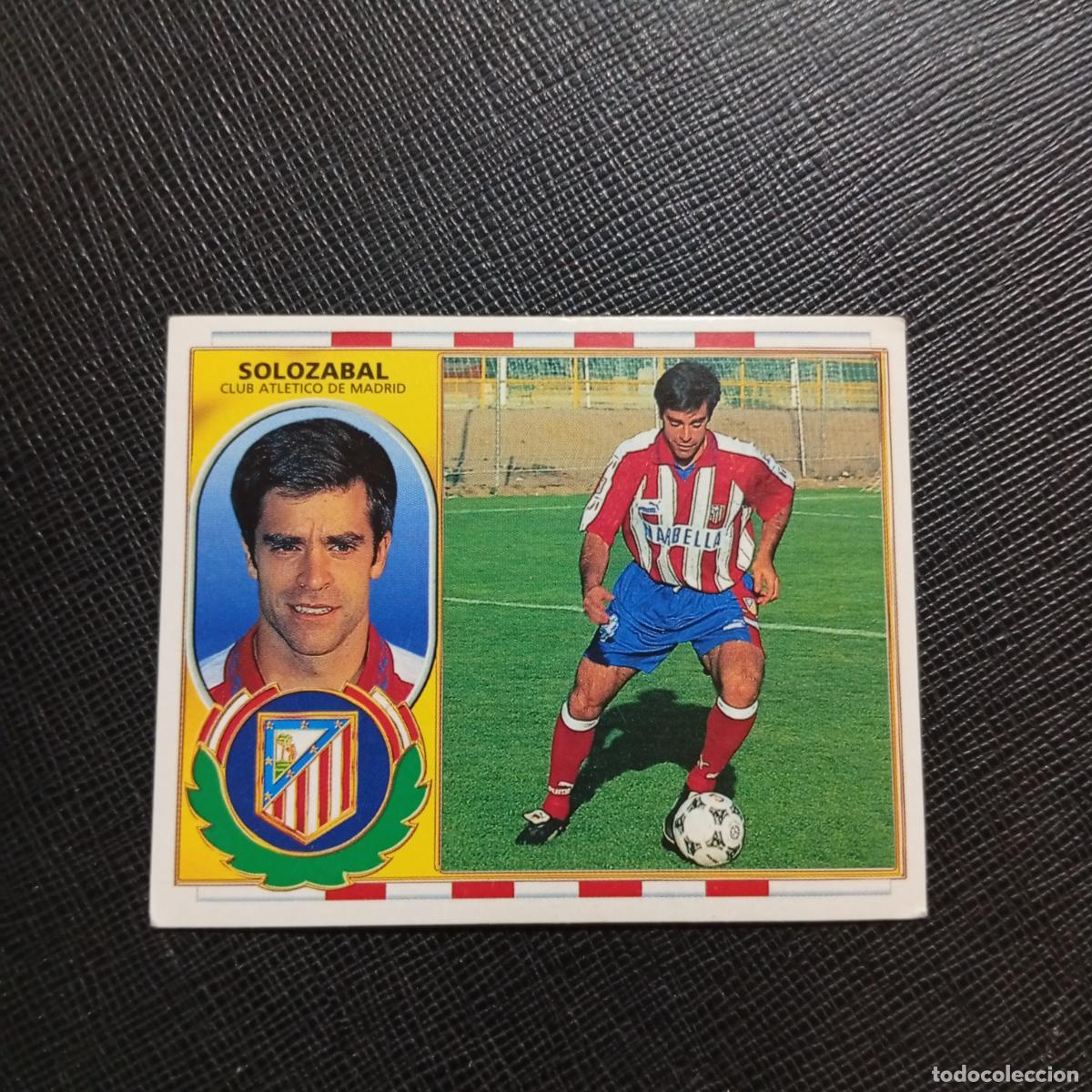 Cromos de f&uacute;tbol: SOLOZABAL AT MADRID ESTE 96 97 CROMO FUTBOL 1996 1997 LIGA - SIN PEGAR - A75 PG651