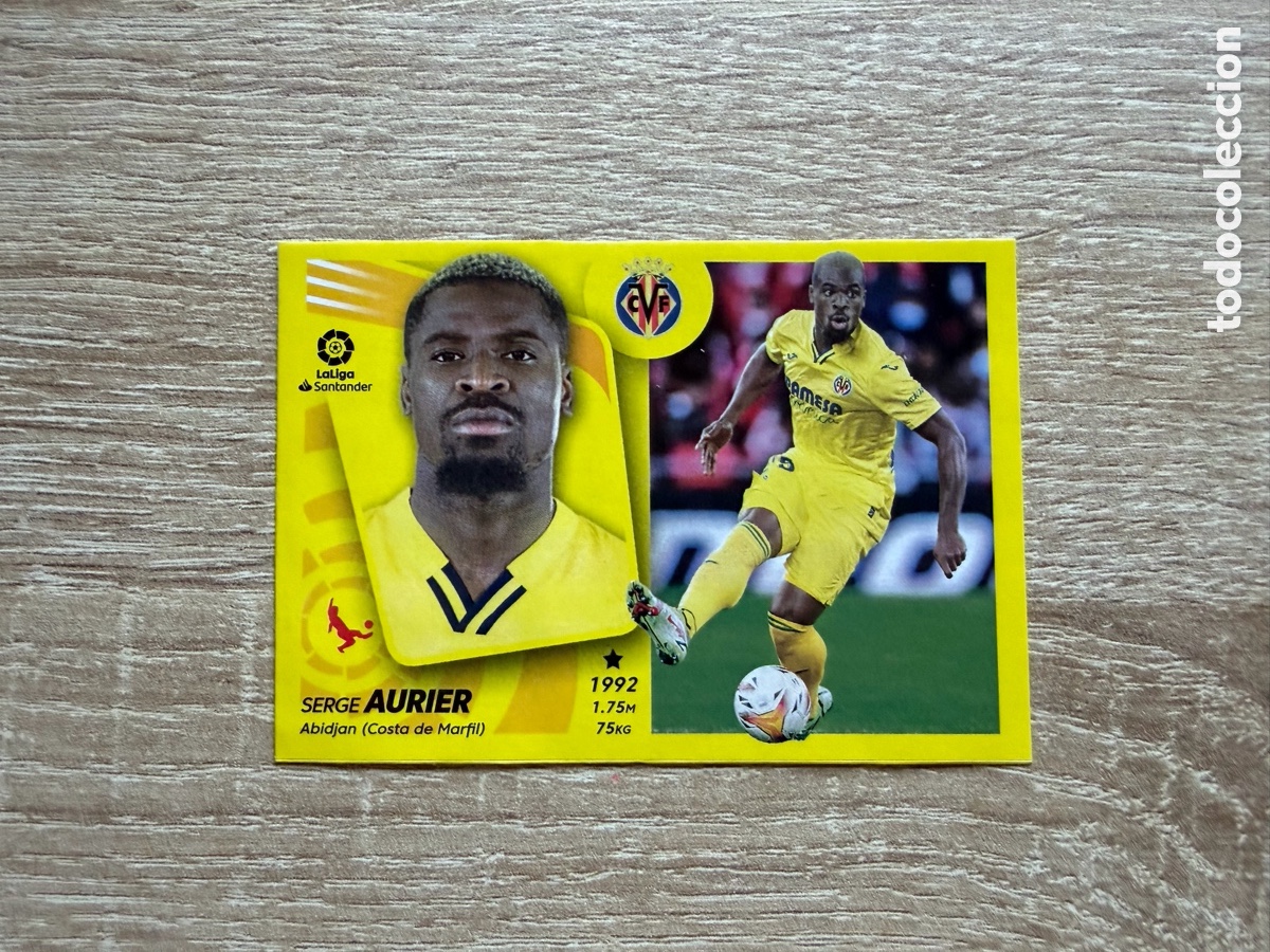 Cromos de f&uacute;tbol: 38 AURIER LIGA ESTE EDICIONES ESTE 2021 2022 21 22 VILLARREAL CF MERCADO DE INVIERNO