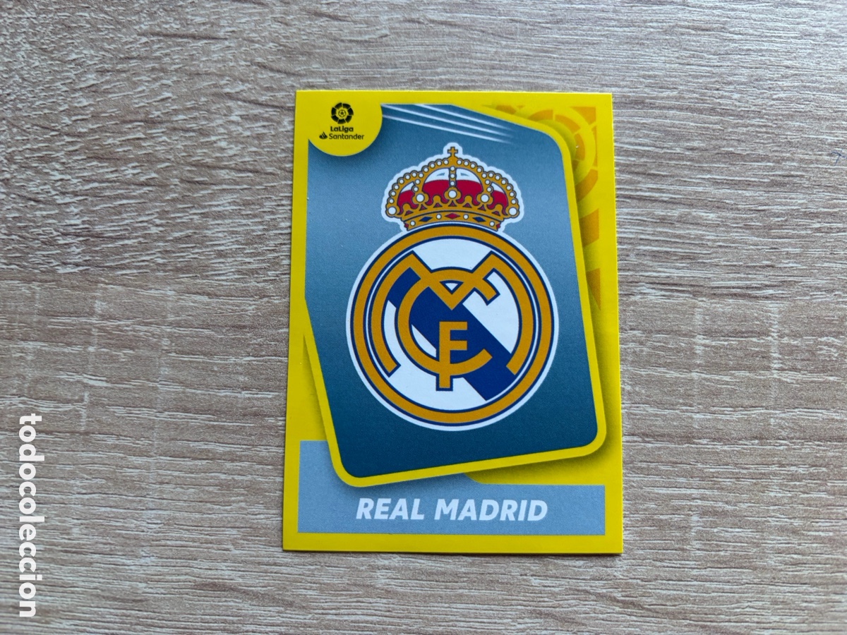 Cromos de f&uacute;tbol: 1 ESCUDO LIGA ESTE EDICIONES ESTE 2021 2022 21 22 REAL MADRID