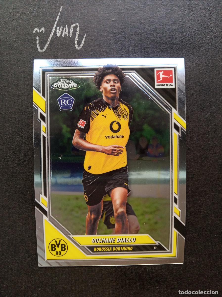 Cromos de f&uacute;tbol: N&ordm; 20 ROOKIE OUSMANE DIALLO BORUSSIA DORTMUND ⚽ TOPPS &reg; CHROME BUNDESLIGA 2025 2026 25 26 NUEVO