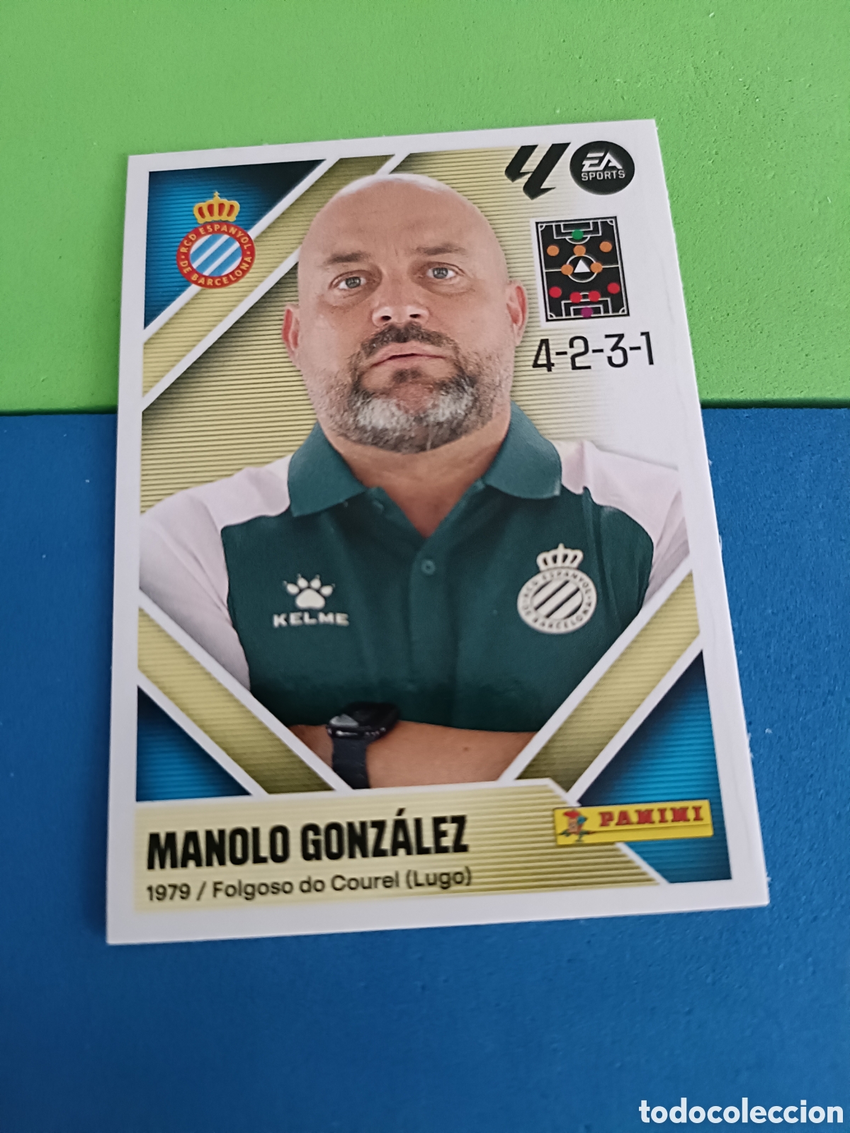 Cromos de f&uacute;tbol: Panini cromos stickers Liga este 2026 2027 26 27 - Espa&ntilde;ol 2 Entrenador Manolo Gonz&aacute;lez