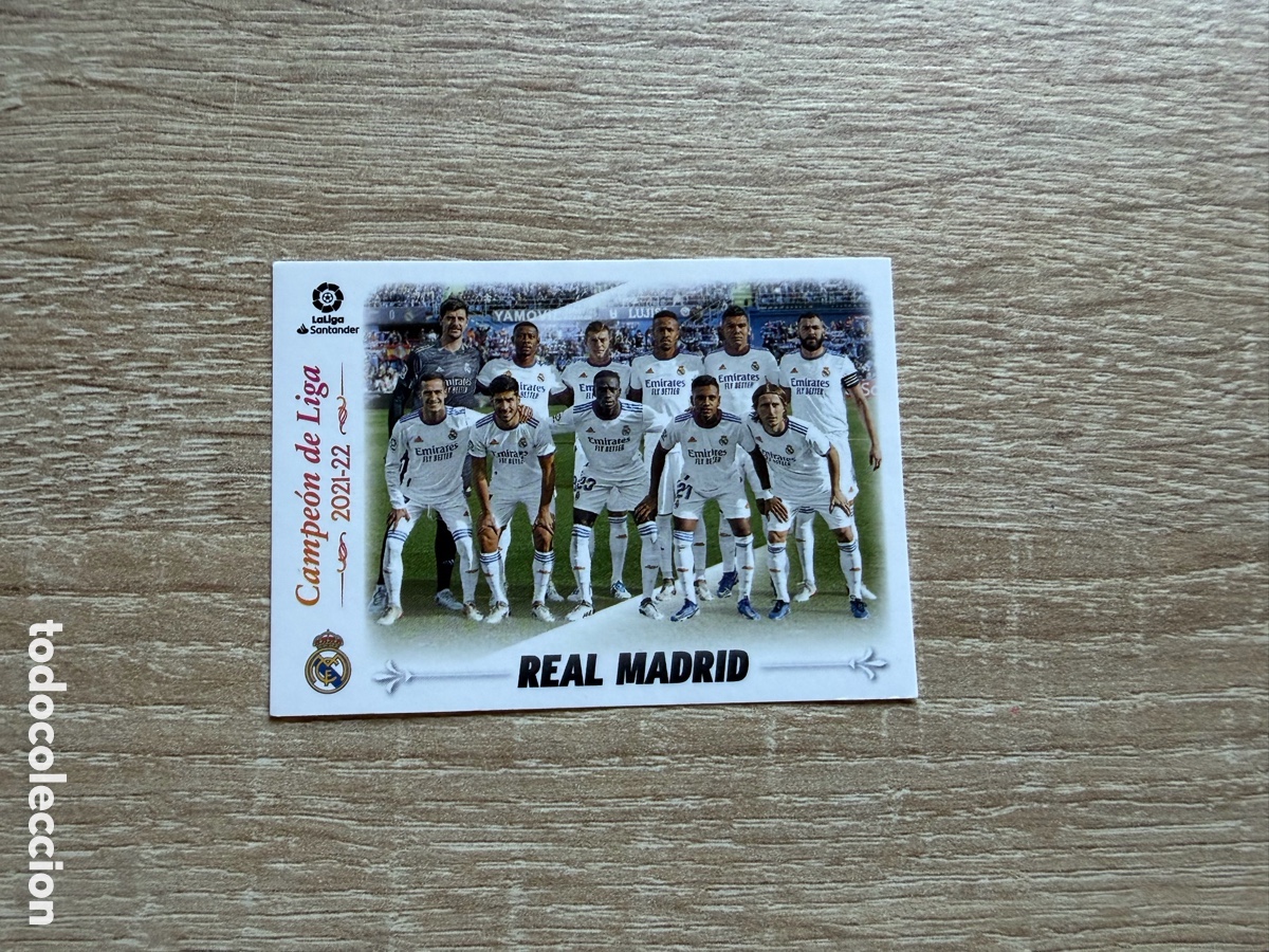 Cromos de f&uacute;tbol: 1 REAL MADRID LIGA ESTE EDICIONES ESTE 2022 2023 22 23 CUADRO DE HONOR 2021-22