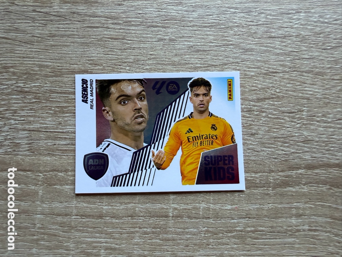 Cromos de f&uacute;tbol: 1 ASENCIO LIGA ESTE EDICIONES ESTE 2025 2026 25 26 REAL MADRID ADN LALIGA SUPER KIDS