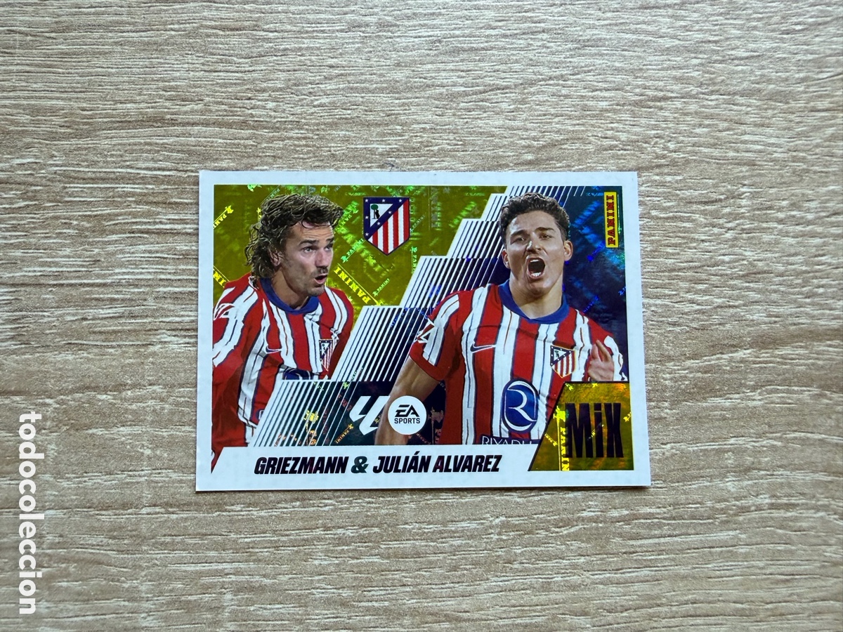 Cromos de f&uacute;tbol: 10 GRIEZMANN & JULI&Aacute;N ALVAREZ LIGA ESTE EDICIONES ESTE 2025 2026 25 26 ATL&Eacute;TICO DE MADRID MIX