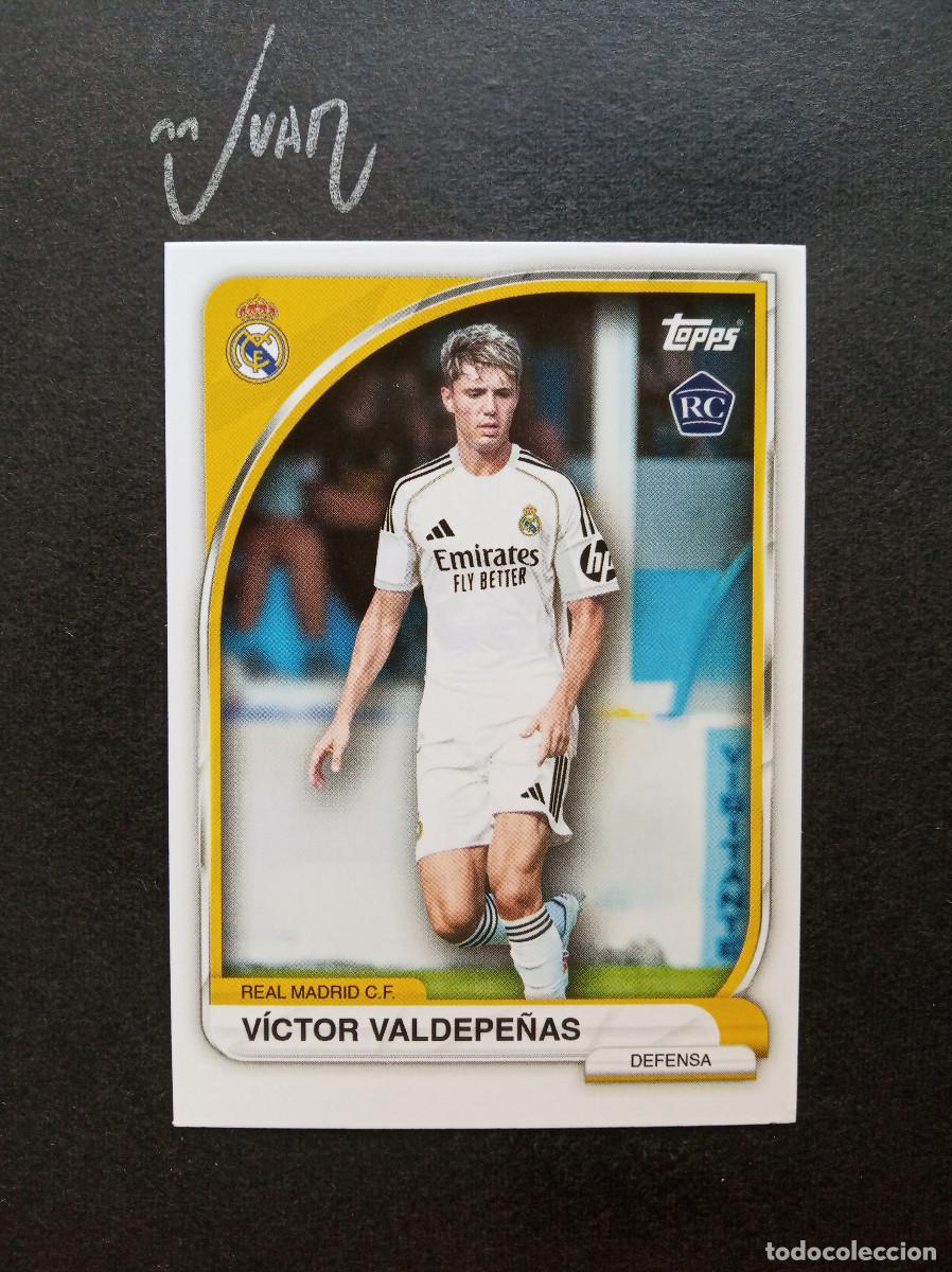 Cartes &agrave; collectionner de Football: N&ordm; 8 ROOKIE VICTOR VALDEPE&Ntilde;AS REAL MADRID ESPA&Ntilde;A ⚽ TOPPS &reg; COLLECTOR TIN 2025 2026 25 26 NUEVO